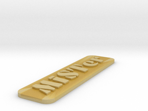 MiSTer Case Logo with Hard Edge in Tan Fine Detail Plastic