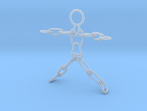 Ragdoll Pendant (5 parts) in Clear Ultra Fine Detail Plastic