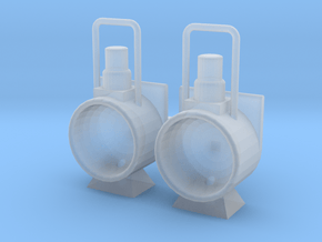Stoomloc Frontseinlamp set van 2 Spoor 0 in Clear Ultra Fine Detail Plastic