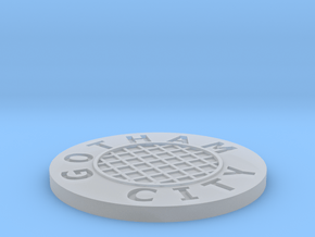 Sewer lid in Clear Ultra Fine Detail Plastic