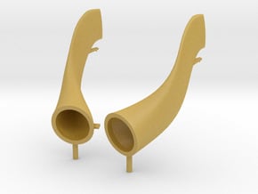 air scoops for 1/8 McLaren MP4/4 early version in Tan Fine Detail Plastic