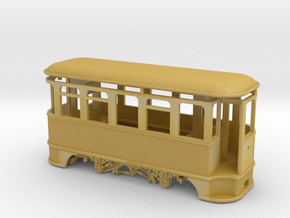 009 Electric Tramcar/ Coach in Tan Fine Detail Plastic
