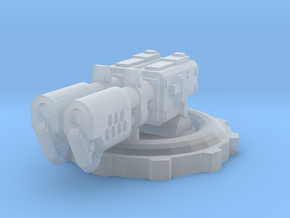 Fire Turret in Clear Ultra Fine Detail Plastic