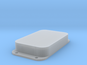 Strat PU Cover, Double Wide, Closed in Clear Ultra Fine Detail Plastic