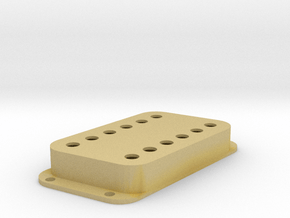 Strat PU Cover, Double Wide, Angled, Classic in Tan Fine Detail Plastic