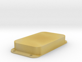 Strat PU Cover, Double Wide, Angled, Closed in Tan Fine Detail Plastic