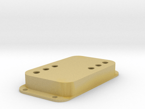 Strat PU Cover, Double Wide, Angled, WR in Tan Fine Detail Plastic