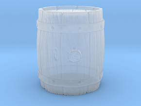 Wooden Barrel in Clear Ultra Fine Detail Plastic