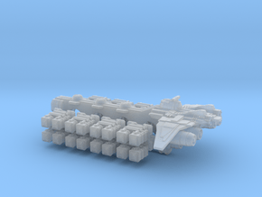 Homefleet Container Freighter in Clear Ultra Fine Detail Plastic
