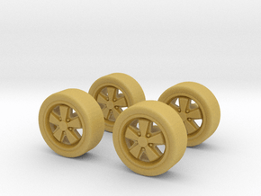 1/60 jantes/wheels  type Fuchs  X 4 in Tan Fine Detail Plastic