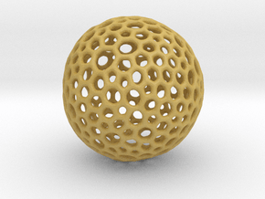 mesh sphere in Tan Fine Detail Plastic
