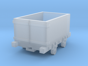 O-16.5 Talyllyn inspired open end wagon in Clear Ultra Fine Detail Plastic