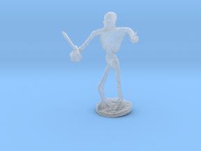 Skeleton with Attitude in Clear Ultra Fine Detail Plastic