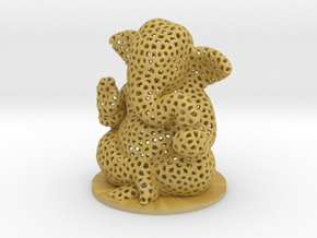 3D printed lord GANESHA in Tan Fine Detail Plastic