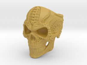 Skulls ring - GR2 in Tan Fine Detail Plastic