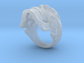 Skulls ring - GR2 in Clear Ultra Fine Detail Plastic