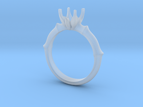 ENGAGEMENT RING - CA2 in Clear Ultra Fine Detail Plastic