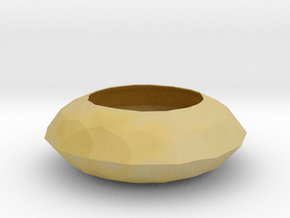 Diamond Bowl in Tan Fine Detail Plastic