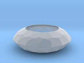 Diamond Bowl in Clear Ultra Fine Detail Plastic
