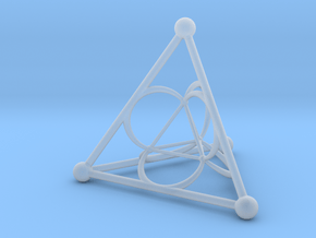 Nested Tetrahedron in Clear Ultra Fine Detail Plastic