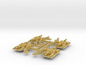Set van 4 aspotten voor de Oersik in 1;45 in Tan Fine Detail Plastic