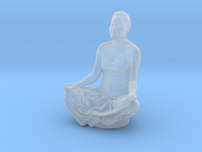 Lotus Pose in Clear Ultra Fine Detail Plastic