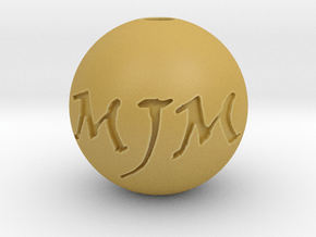 MJM Pendant in Tan Fine Detail Plastic