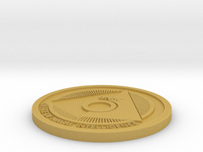 Office of Naval Intelligence ONI Themed Coaster in Tan Fine Detail Plastic
