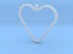 Heart_necklace 1 v1 in Clear Ultra Fine Detail Plastic