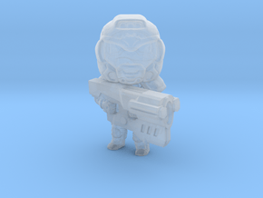 Space Soldier in Clear Ultra Fine Detail Plastic
