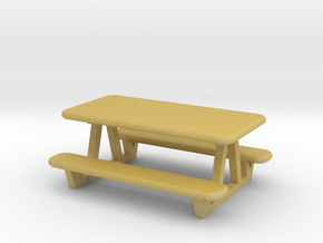 picnic table N scale in Tan Fine Detail Plastic