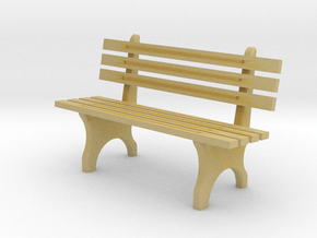 Park Bench N scale in Tan Fine Detail Plastic