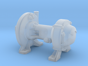 1:16 Scale Pyle Type "E" Steam Turbo Generator in Clear Ultra Fine Detail Plastic