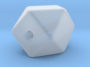 Geo Cube Bead in Clear Ultra Fine Detail Plastic