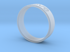 Love ring in Clear Ultra Fine Detail Plastic
