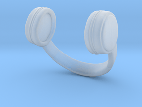 Headphones in Clear Ultra Fine Detail Plastic