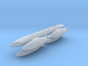 F5A-144-13-BombCluster in Clear Ultra Fine Detail Plastic