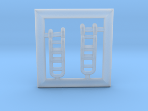 T38-144-5-Ladders in Clear Ultra Fine Detail Plastic