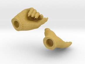 Klaatu hands in 1:6 scale - UPDATED SIZE in Tan Fine Detail Plastic