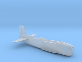 T-28B-144scale-01-InFlight-AirFrame in Clear Ultra Fine Detail Plastic