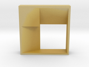 Golden Ratio Pendant in Tan Fine Detail Plastic