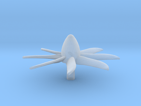 Propellers-200Scale-6-E-2D-Scimitar in Clear Ultra Fine Detail Plastic