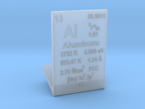 Aluminum Element Stand in Clear Ultra Fine Detail Plastic