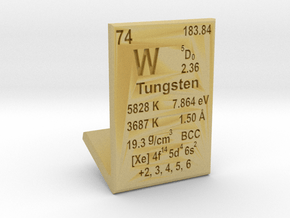 Tungsten Element Stand in Tan Fine Detail Plastic