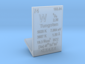 Tungsten Element Stand in Clear Ultra Fine Detail Plastic