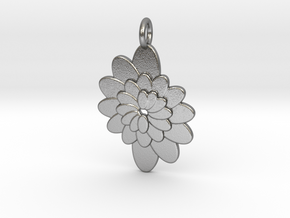 Spiral Flower 1 in Natural Silver