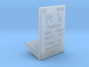 Platinum Element Stand in Clear Ultra Fine Detail Plastic