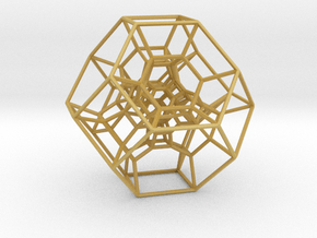 Permutohedron of order 5 (full) in Tan Fine Detail Plastic