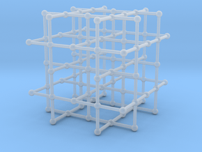 4-regular grid subgraph in Clear Ultra Fine Detail Plastic