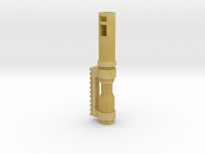 Airsoft Flash Hider With Picatinny (14mm negative) in Tan Fine Detail Plastic